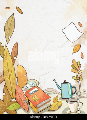 Herbstluft in illustraion Stockfoto