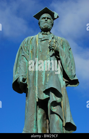 Bronzestatue des ersten Präsidenten der University of Rochester - 1853, 1833. Stockfoto