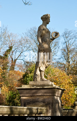 Statue in Sewerby Hall Gardens Stockfoto