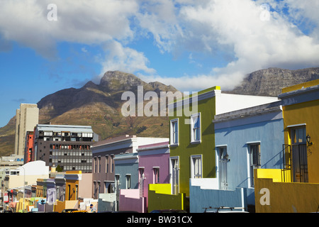 Bunte Häuser, Bo-Kaap, Kapstadt, Western Cape, Südafrika Stockfoto