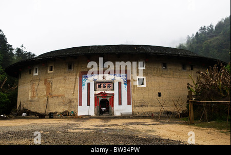 Die großen Tulou-Gebäude in der Yongding Region Nanjing Grafschaft in Fujian. Stockfoto