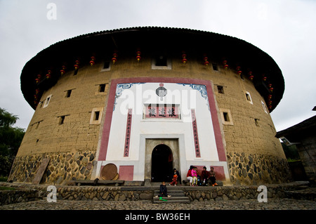 Die großen Tulou-Gebäude in der Yongding Region Nanjing Grafschaft in Fujian. Stockfoto