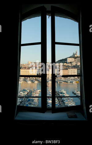 Fenster anzeigen, Marseille Stockfoto