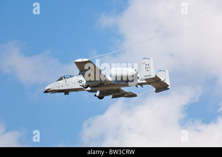 A-10 Thunderbolt Tank Killer tritt in der Air Show im NAS Jacksonville, Florida, auf Stockfoto