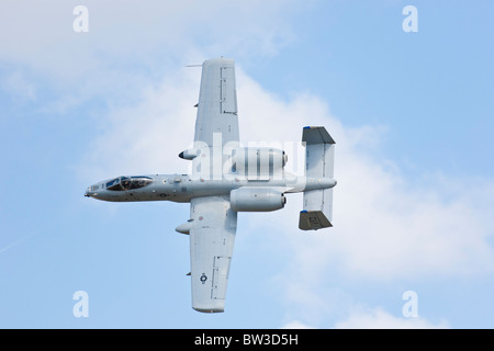 A-10 Thunderbolt Tank Killer tritt in der Air Show im NAS Jacksonville, Florida, auf Stockfoto