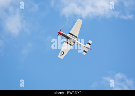 P-51 Mustang Sizzlin Liz bei einer Flugshow NAS Jacksonville, Florida, USA Stockfoto