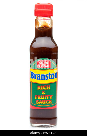 Flasche Crosse und Blackwell Branston reichen und fruchtige sauce Stockfoto