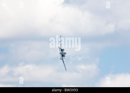 A-10 Thunderbolt Tank Killer tritt in der Air Show im NAS Jacksonville, Florida, auf Stockfoto