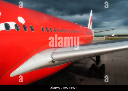 Flugzeug ungefähr bis zum Abflug in Melbourne, Australien Stockfoto