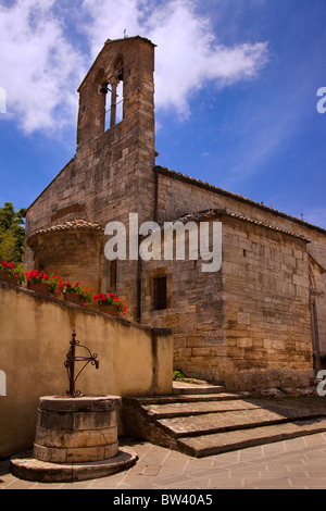 Kleine Kapelle in San Quirico d ' Orcia, Toskana Italien Stockfoto