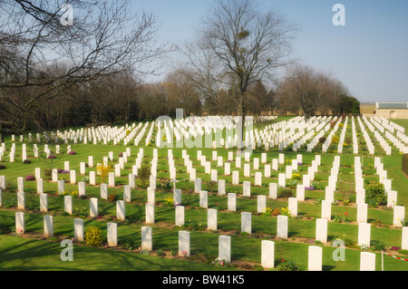 Beny-Sur-Mer Canadian War Cemetery, Normandie, Frankreich Stockfoto