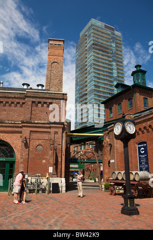 Distillery District in Toronto, Ontario, Kanada Stockfoto