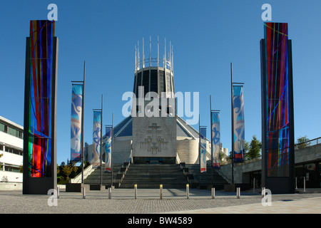 Metropolitan Cathedral of Christ the King, Mount Pleasant, Liverpool, Merseyside, England, Vereinigtes Königreich Stockfoto
