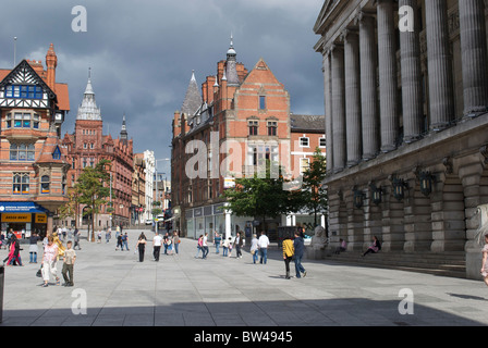 Die Fassade des Nottingham Rat-Haus von South Parade mit Blick auf King Street und lange Reihe gesehen Stockfoto