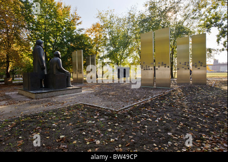 Skulpturen der Marx-Engels-Forum, temporäre Platzierung, Berlin, Deutschland, Europa Stockfoto