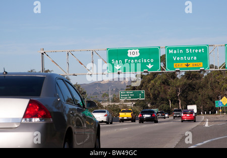 California Highway 101 nach San Francisco Stockfoto