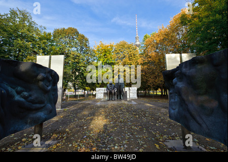 Skulpturen der Marx-Engels-Forum, temporäre Platzierung, Berlin, Deutschland, Europa Stockfoto