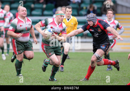 Waterloo V Cambridge Rugby-Union-Spiel. Fotos von Alan Edwards Stockfoto