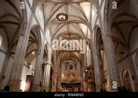 Innenraum des Doms von Alcala De Henares; Madrid; Spanien Stockfoto