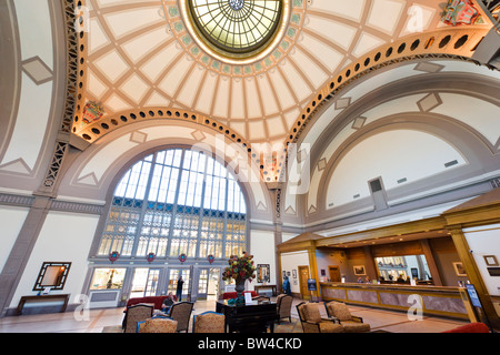 Die Lobby des Chattanooga Choo Choo Hotels, ehemals Kopfbahnhof, Chattanooga, Tennessee, USA Stockfoto