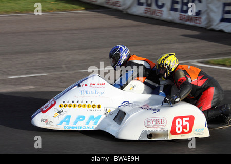 Internationale Sidecar Festival Mallory Park Oct 2010 Stockfoto