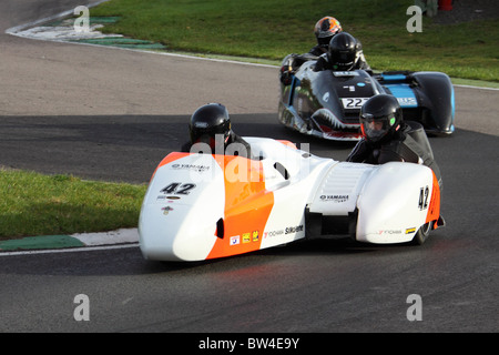 Internationale Sidecar Festival Mallory Park Oct 2010 Stockfoto