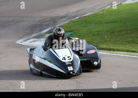 Internationale Sidecar Festival Mallory Park Oct 2010 Stockfoto