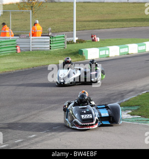 Internationale Sidecar Festival Mallory Park Oct 2010 Stockfoto