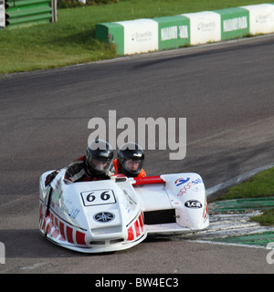 Internationale Sidecar Festival Mallory Park Oct 2010 Stockfoto