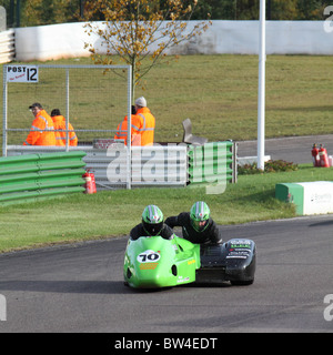 Internationale Sidecar Festival Mallory Park Oct 2010 Stockfoto