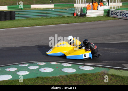 Internationale Sidecar Festival Mallory Park Oct 2010 Stockfoto