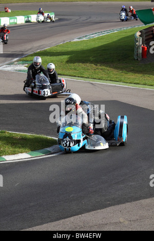 Internationale Sidecar Festival Mallory Park Oct 2010 Stockfoto