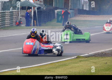 Internationale Sidecar Festival Mallory Park Oct 2010 Stockfoto