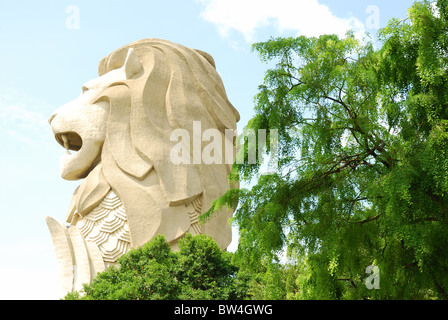 Der Merlion Statue in Singapur Stockfoto