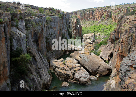 Bourke Luck Potholes, Blyde Canyon, Mpumalanga, Südafrika. Stockfoto