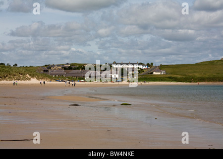 Niedrige Newton-by-the-Sea St. Marien oder Newton Haven in der Nähe von Embleton Bay Northumberland England Stockfoto