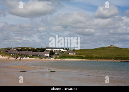 Niedrige Newton-by-the-Sea St. Marien oder Newton Haven in der Nähe von Embleton Bay Northumberland England Stockfoto