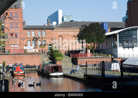 Castlefield Kanal-Becken in der Nähe der Kreuzung der Rochdale und Bridgewater Kanäle Manchester England Stockfoto