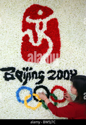 Olympischen Sommerspiele 2008 Vorschau Stockfoto