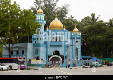 Malabar Moschee, Singapur Stockfoto