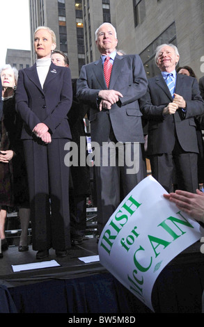Senator John McCain Präsidentschaftswahlkampf Station in New York Stockfoto