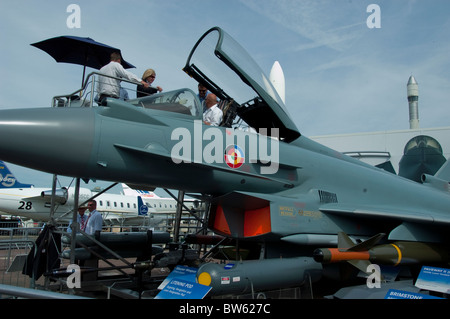 Paris, Fra-nce, Lockheed Martin Kampfjet, Flugzeuge auf dem Display, der Paris Air Show in Le Bourget Flughafen, Stockfoto