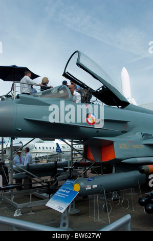 Paris, Fra-nce, Messe, Lockheed Martin Kampfjet, Flugzeuge auf dem Display, der Paris Air Show in Le Bourget Flughafen, Stockfoto