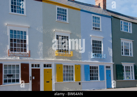 Bunte Häuser in Oxford, England Stockfoto