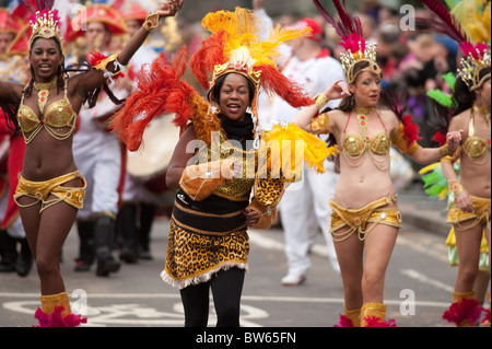 Der London-Samba-Schule, College Of Medicine, Herrn Bürgermeister Show, London, 2010 Stockfoto