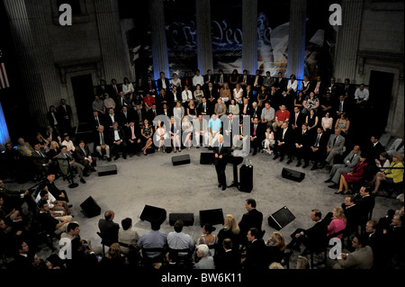 John McCain Präsidentschaftswahlkampf Station in New York Stockfoto