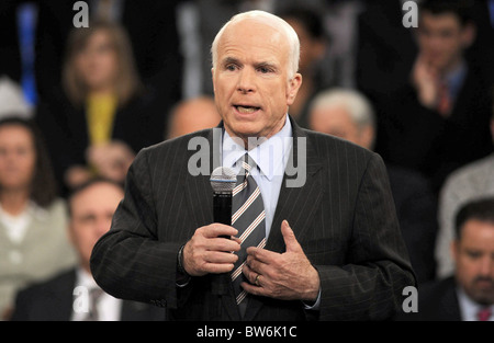 John McCain Präsidentschaftswahlkampf Station in New York Stockfoto