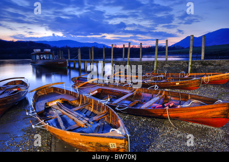 Mönchs Felsspitze, Derwent Water, Keswick, Lake District, Cumbria, England, UK, Europa Stockfoto