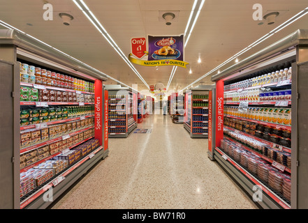 Safeway-Supermarkt in Minehead Stockfoto