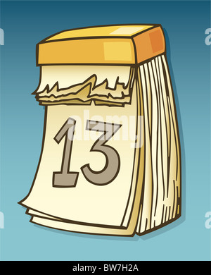 Wand Abbildung 13 13. Kalender Kalender Comics Comic cartoon 